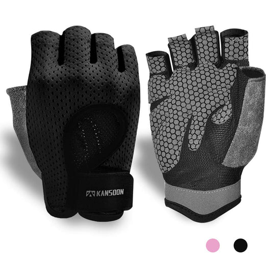 KANSOON Essential Breathable Workout Gloves for Women and Men