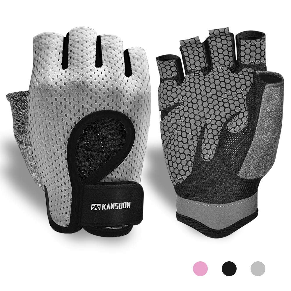 KANSOON Essential Breathable Workout Gloves for Women and Men