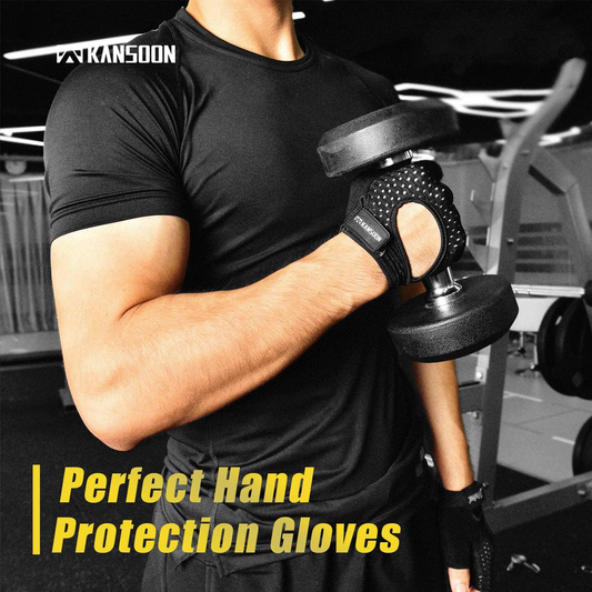 KANSOON Essential Breathable Workout Gloves for Women and Men